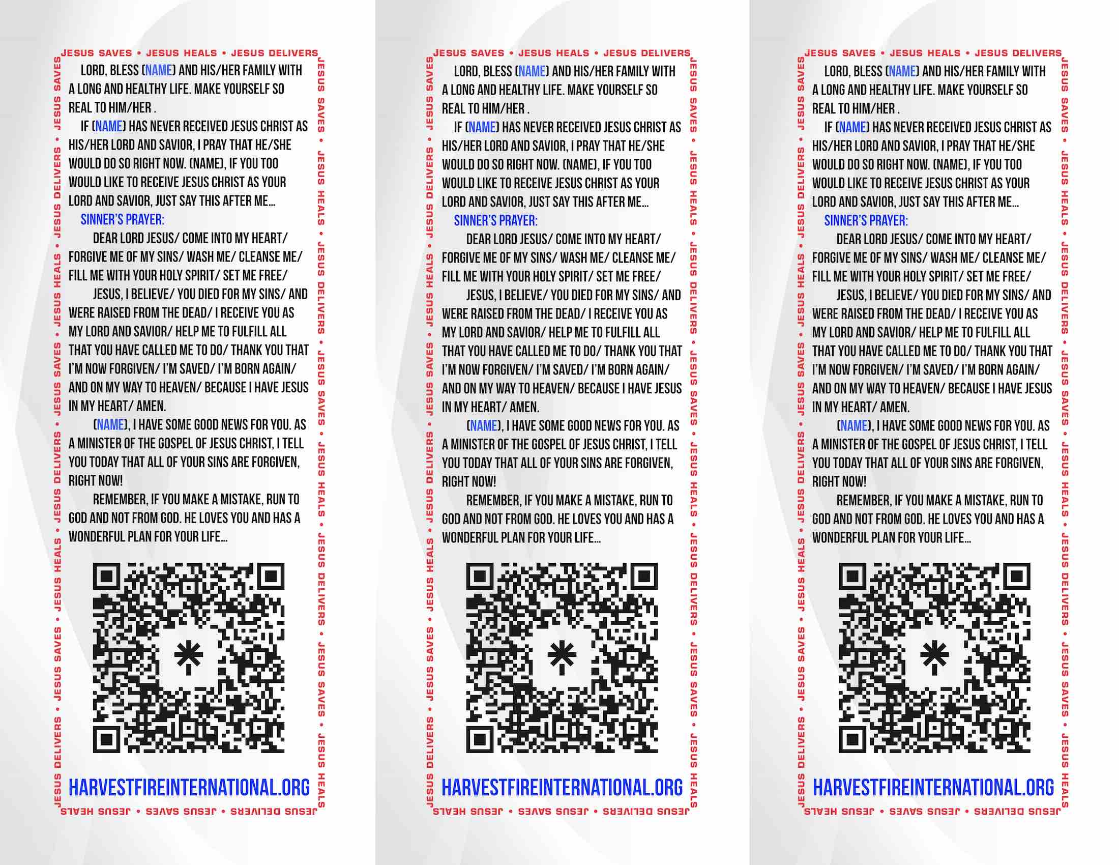 Gospel Soul-Winning Script, back